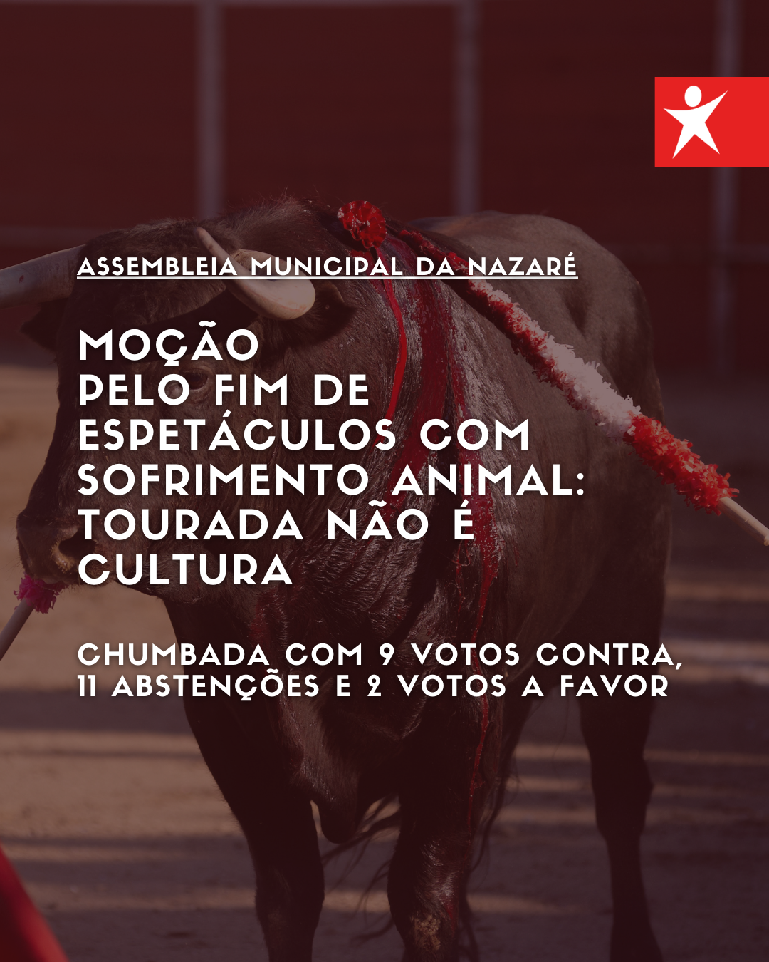 Bloco apresenta na Nazaré moção pelo fim de espetáculos com sofrimento animal