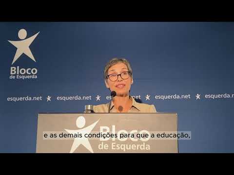 "A esquerda sabe qual é a Importância da escola" - Lina Oliveira