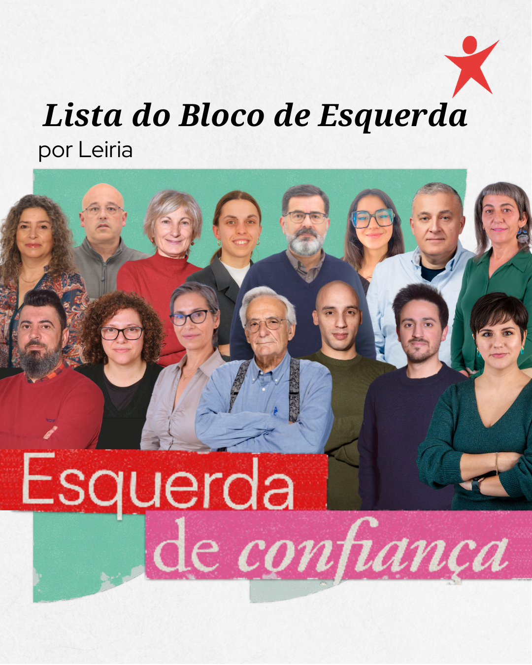 Lista do Bloco por Leiria às legislativas